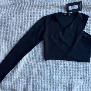 Cropped black long sleeve